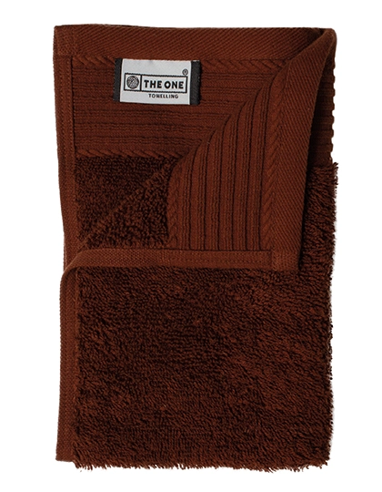 Classic Guest Towel zum Besticken und Bedrucken in der Farbe Brown mit Ihren Logo, Schriftzug oder Motiv.