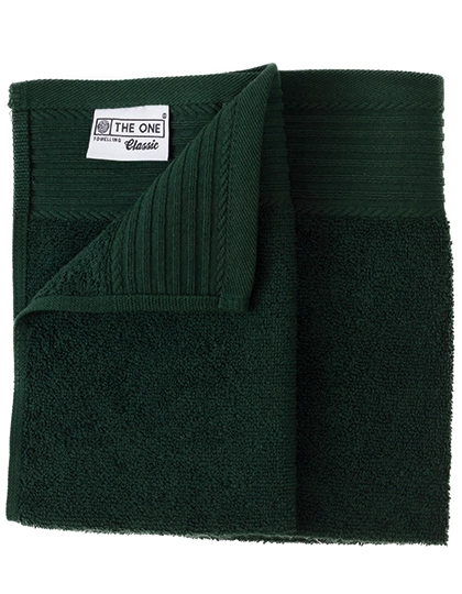 Classic Guest Towel zum Besticken und Bedrucken in der Farbe Dark Green mit Ihren Logo, Schriftzug oder Motiv.