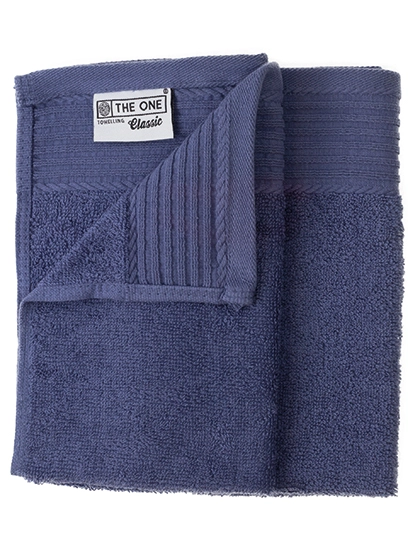 Classic Guest Towel zum Besticken und Bedrucken in der Farbe Denim Faded mit Ihren Logo, Schriftzug oder Motiv.