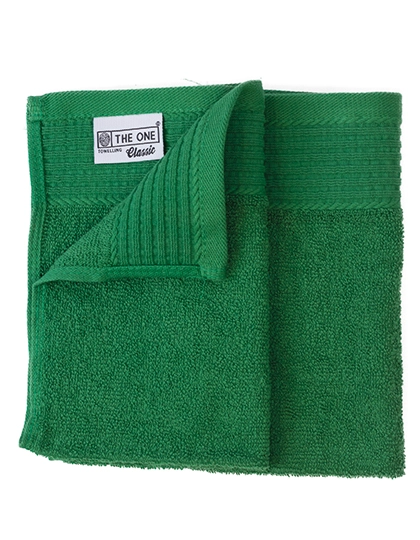 Classic Guest Towel zum Besticken und Bedrucken in der Farbe Green mit Ihren Logo, Schriftzug oder Motiv.