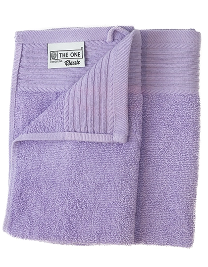 Classic Guest Towel zum Besticken und Bedrucken in der Farbe Lavender mit Ihren Logo, Schriftzug oder Motiv.