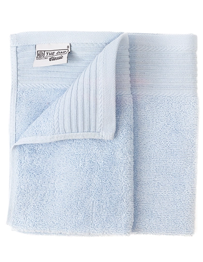 Classic Guest Towel zum Besticken und Bedrucken in der Farbe Light Blue mit Ihren Logo, Schriftzug oder Motiv.