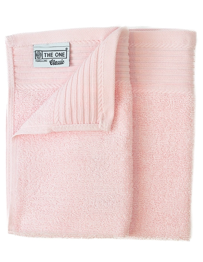 Classic Guest Towel zum Besticken und Bedrucken in der Farbe Light Pink mit Ihren Logo, Schriftzug oder Motiv.