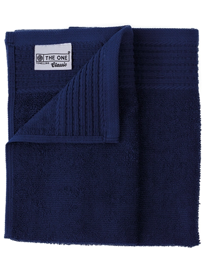 Classic Guest Towel zum Besticken und Bedrucken in der Farbe Navy Blue mit Ihren Logo, Schriftzug oder Motiv.