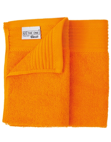 Classic Guest Towel zum Besticken und Bedrucken in der Farbe Orange mit Ihren Logo, Schriftzug oder Motiv.