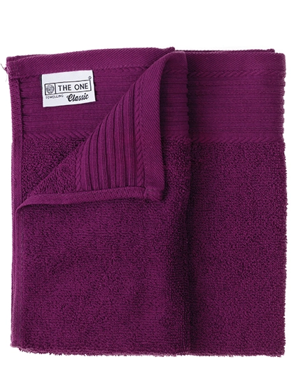 Classic Guest Towel zum Besticken und Bedrucken in der Farbe Plum mit Ihren Logo, Schriftzug oder Motiv.