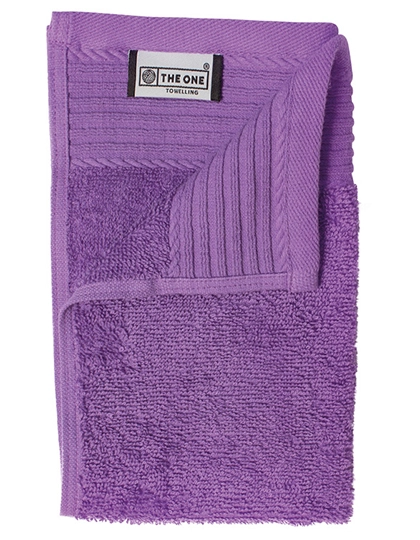 Classic Guest Towel zum Besticken und Bedrucken in der Farbe Purple mit Ihren Logo, Schriftzug oder Motiv.
