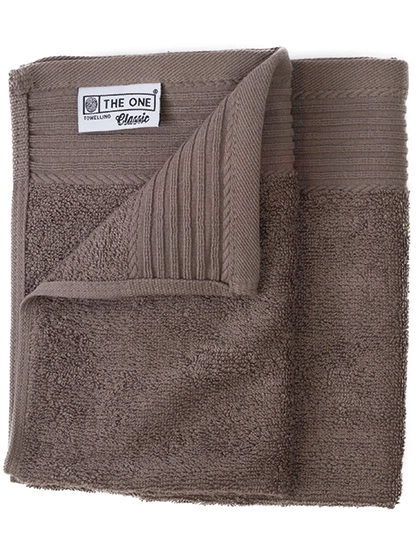 Classic Guest Towel zum Besticken und Bedrucken in der Farbe Taupe mit Ihren Logo, Schriftzug oder Motiv.