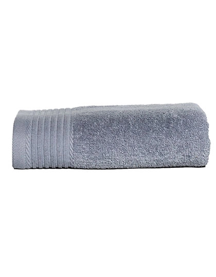 Classic Towel zum Besticken und Bedrucken in der Farbe Light Grey mit Ihren Logo, Schriftzug oder Motiv.