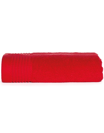 Classic Towel zum Besticken und Bedrucken in der Farbe Red mit Ihren Logo, Schriftzug oder Motiv.