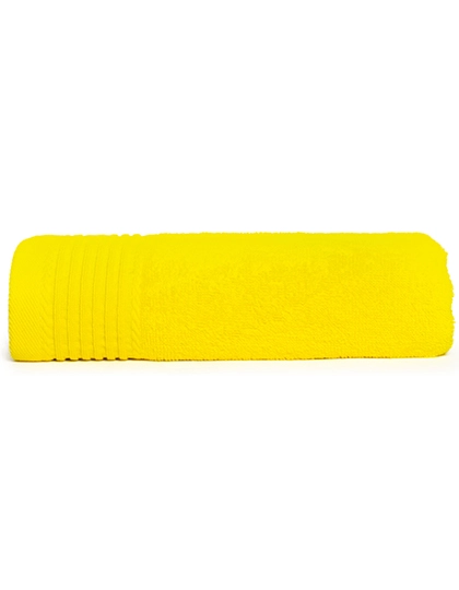 Classic Towel zum Besticken und Bedrucken in der Farbe Yellow mit Ihren Logo, Schriftzug oder Motiv.