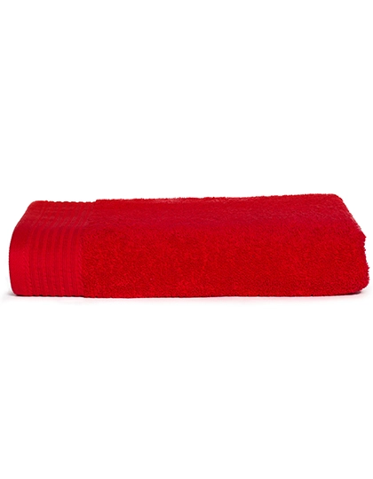 Classic Bath Towel zum Besticken und Bedrucken in der Farbe Red mit Ihren Logo, Schriftzug oder Motiv.