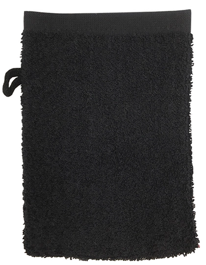 Classic Washcloth zum Besticken und Bedrucken in der Farbe Black mit Ihren Logo, Schriftzug oder Motiv.
