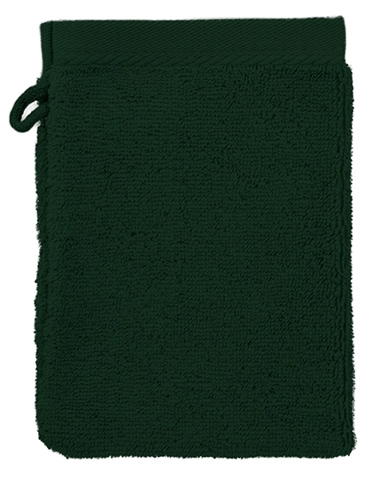 Classic Washcloth zum Besticken und Bedrucken in der Farbe Dark Green mit Ihren Logo, Schriftzug oder Motiv.