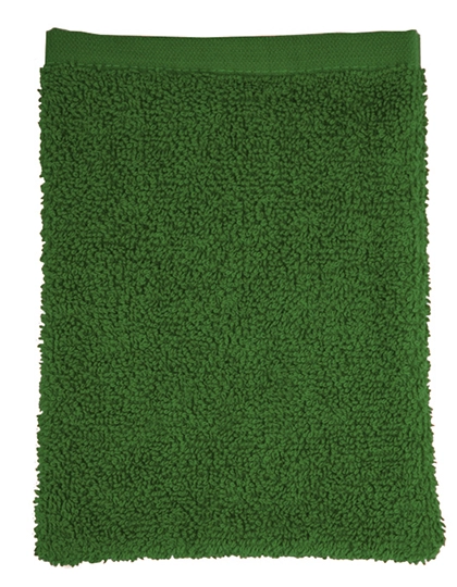 Classic Washcloth zum Besticken und Bedrucken in der Farbe Green mit Ihren Logo, Schriftzug oder Motiv.