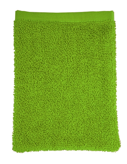 Classic Washcloth zum Besticken und Bedrucken in der Farbe Lime Green mit Ihren Logo, Schriftzug oder Motiv.