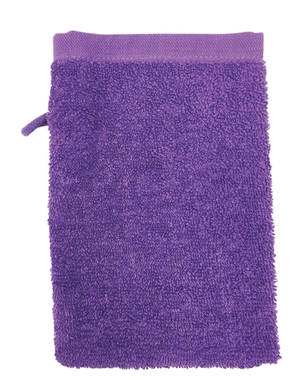 Classic Washcloth zum Besticken und Bedrucken in der Farbe Purple mit Ihren Logo, Schriftzug oder Motiv.