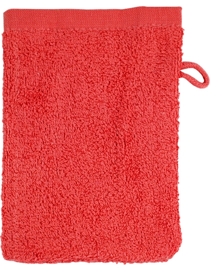 Classic Washcloth zum Besticken und Bedrucken in der Farbe Red mit Ihren Logo, Schriftzug oder Motiv.