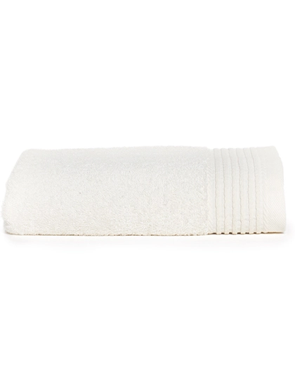 Deluxe Towel 50 zum Besticken und Bedrucken in der Farbe Ivory Cream mit Ihren Logo, Schriftzug oder Motiv.