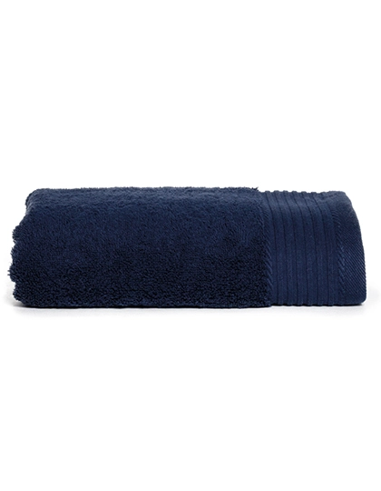 Deluxe Towel 50 zum Besticken und Bedrucken in der Farbe Navy Blue mit Ihren Logo, Schriftzug oder Motiv.