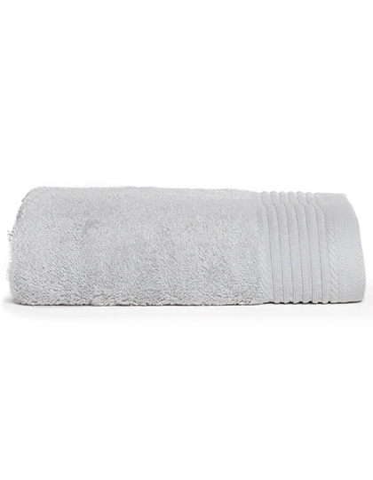 Deluxe Towel 50 zum Besticken und Bedrucken in der Farbe Silver Grey mit Ihren Logo, Schriftzug oder Motiv.