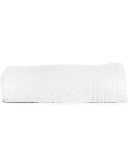 Deluxe Towel 50 zum Besticken und Bedrucken in der Farbe White mit Ihren Logo, Schriftzug oder Motiv.
