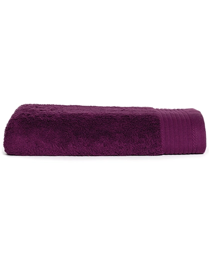 Deluxe Bath Towel zum Besticken und Bedrucken in der Farbe Plum mit Ihren Logo, Schriftzug oder Motiv.