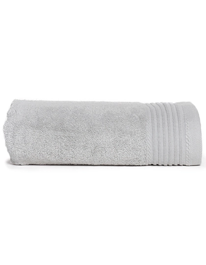 Deluxe Bath Towel zum Besticken und Bedrucken in der Farbe Silver Grey mit Ihren Logo, Schriftzug oder Motiv.