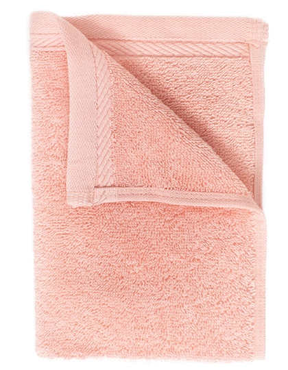 Organic Guest Towel zum Besticken und Bedrucken in der Farbe Salmon mit Ihren Logo, Schriftzug oder Motiv.