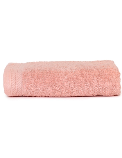 Organic Towel zum Besticken und Bedrucken in der Farbe Salmon mit Ihren Logo, Schriftzug oder Motiv.