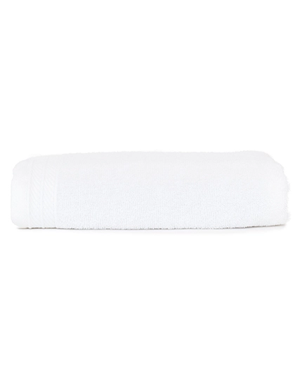 Organic Towel zum Besticken und Bedrucken in der Farbe White mit Ihren Logo, Schriftzug oder Motiv.