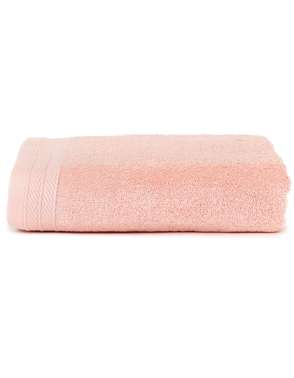 Organic Bath Towel zum Besticken und Bedrucken in der Farbe Salmon mit Ihren Logo, Schriftzug oder Motiv.