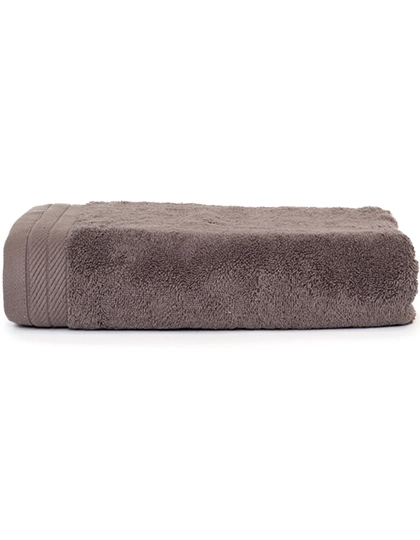 Organic Bath Towel zum Besticken und Bedrucken in der Farbe Taupe mit Ihren Logo, Schriftzug oder Motiv.