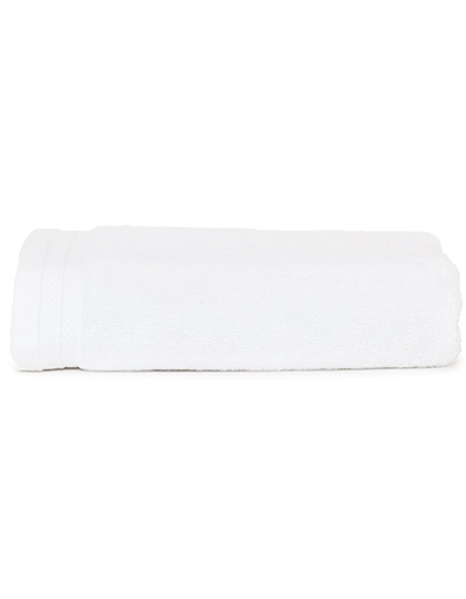 Organic Bath Towel zum Besticken und Bedrucken in der Farbe White mit Ihren Logo, Schriftzug oder Motiv.