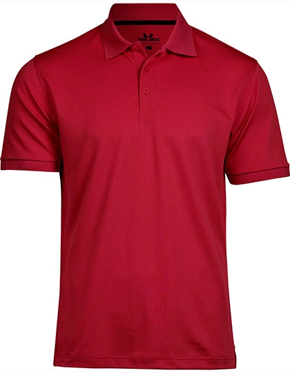 Club Polo zum Besticken und Bedrucken in der Farbe Red mit Ihren Logo, Schriftzug oder Motiv.