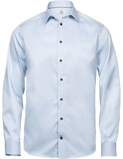 Luxury Shirt Comfort Fit zum Besticken und Bedrucken in der Farbe Light Blue-Blue mit Ihren Logo, Schriftzug oder Motiv.