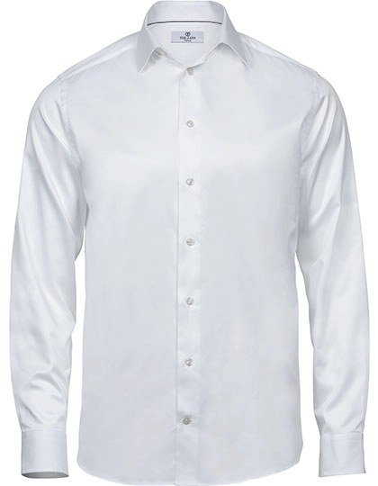 Luxury Shirt Comfort Fit zum Besticken und Bedrucken in der Farbe White mit Ihren Logo, Schriftzug oder Motiv.