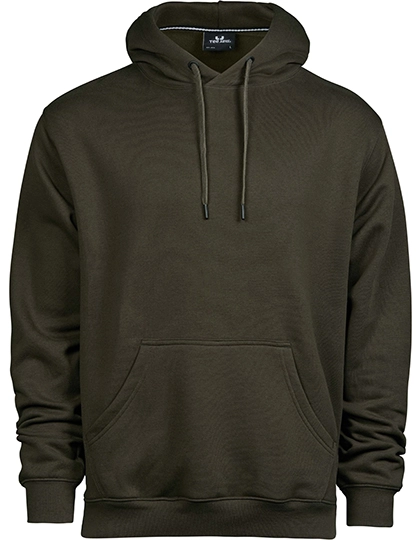 Hooded Sweatshirt zum Besticken und Bedrucken in der Farbe Dark Olive mit Ihren Logo, Schriftzug oder Motiv.