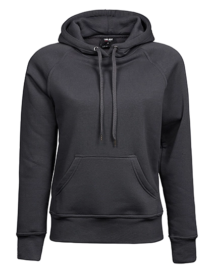 Women´s Hooded Sweatshirt zum Besticken und Bedrucken in der Farbe Dark Grey (Solid) mit Ihren Logo, Schriftzug oder Motiv.