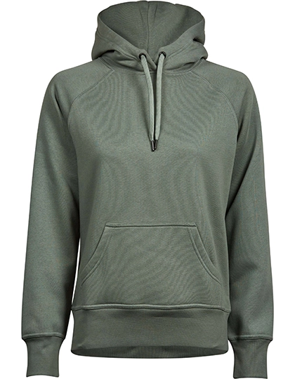 Women´s Hooded Sweatshirt zum Besticken und Bedrucken in der Farbe Leaf Green mit Ihren Logo, Schriftzug oder Motiv.