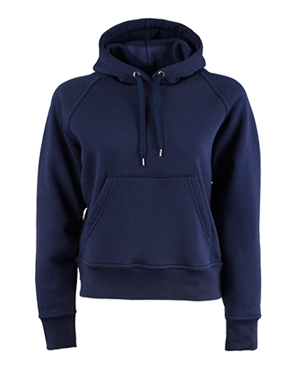 Women´s Hooded Sweatshirt zum Besticken und Bedrucken in der Farbe Navy mit Ihren Logo, Schriftzug oder Motiv.