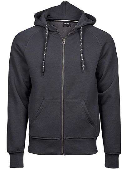 Men´s Fashion Full Zip Hood zum Besticken und Bedrucken in der Farbe Dark Grey (Solid) mit Ihren Logo, Schriftzug oder Motiv.