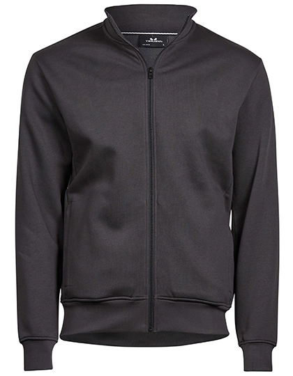 Full Zip Sweat Cardigan zum Besticken und Bedrucken in der Farbe Dark Grey (Solid) mit Ihren Logo, Schriftzug oder Motiv.
