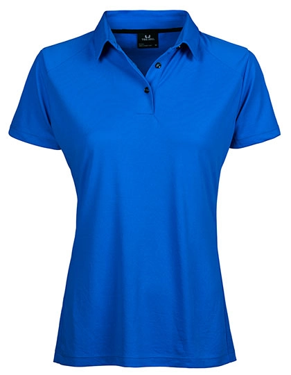 Women´s Luxury Sport Polo zum Besticken und Bedrucken in der Farbe Electric Blue mit Ihren Logo, Schriftzug oder Motiv.