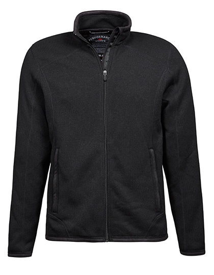 Men´s Outdoor Fleece Jacket zum Besticken und Bedrucken in der Farbe Black mit Ihren Logo, Schriftzug oder Motiv.