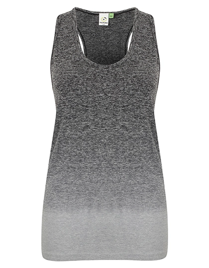 Ladies´ Seamless Fade Out Vest zum Besticken und Bedrucken in der Farbe Dark Grey - Light Grey Marl mit Ihren Logo, Schriftzug oder Motiv.