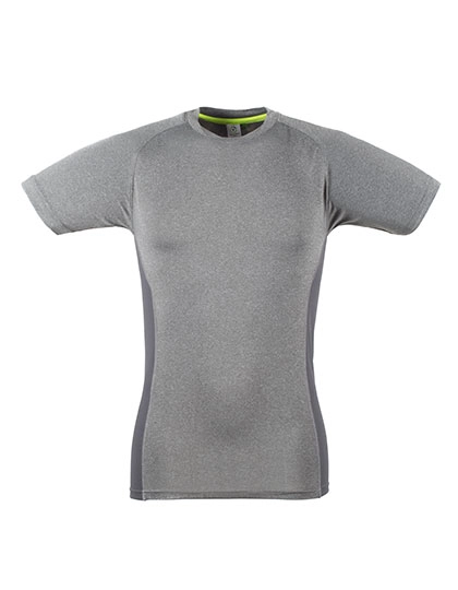 Men´s Slim Fit T-Shirt zum Besticken und Bedrucken in der Farbe Grey Marl-Grey mit Ihren Logo, Schriftzug oder Motiv.