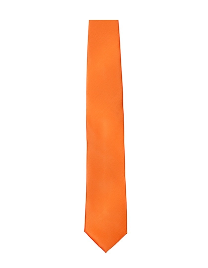 Satin Tie zum Besticken und Bedrucken in der Farbe Orange mit Ihren Logo, Schriftzug oder Motiv.