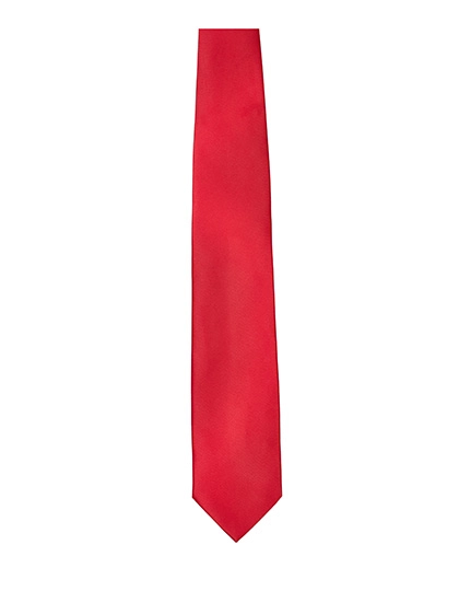 Satin Tie zum Besticken und Bedrucken in der Farbe Red mit Ihren Logo, Schriftzug oder Motiv.