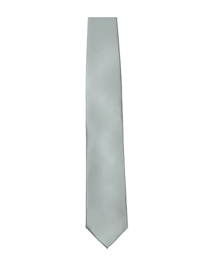 Satin Tie zum Besticken und Bedrucken in der Farbe Silver mit Ihren Logo, Schriftzug oder Motiv.